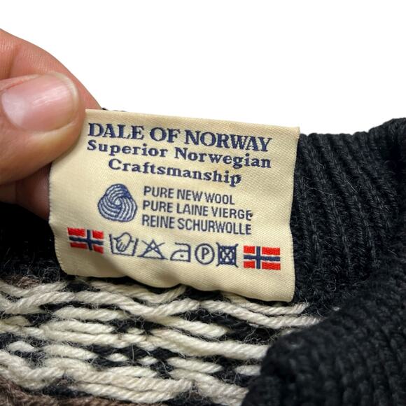Dale of Norway Nagano Wool Sweater Men’s Small Wool Nordic Pattern Norway Knit - Picture 5 of 15